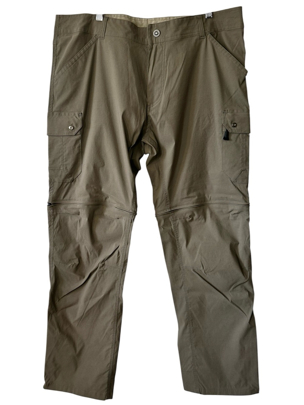 KÜHL Men’s Khaki Gray Renegade Stealth Zip Off Convertible Pants- Size 40x32